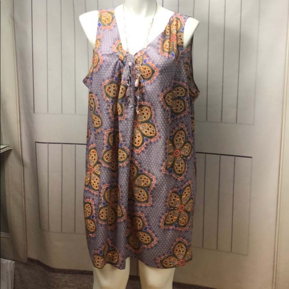 ⭐️LNE BRYANT PURPLE/ORNGE DRESS SIZE 26/28